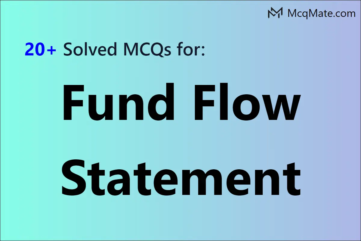 fund flow statement solved problems pdf