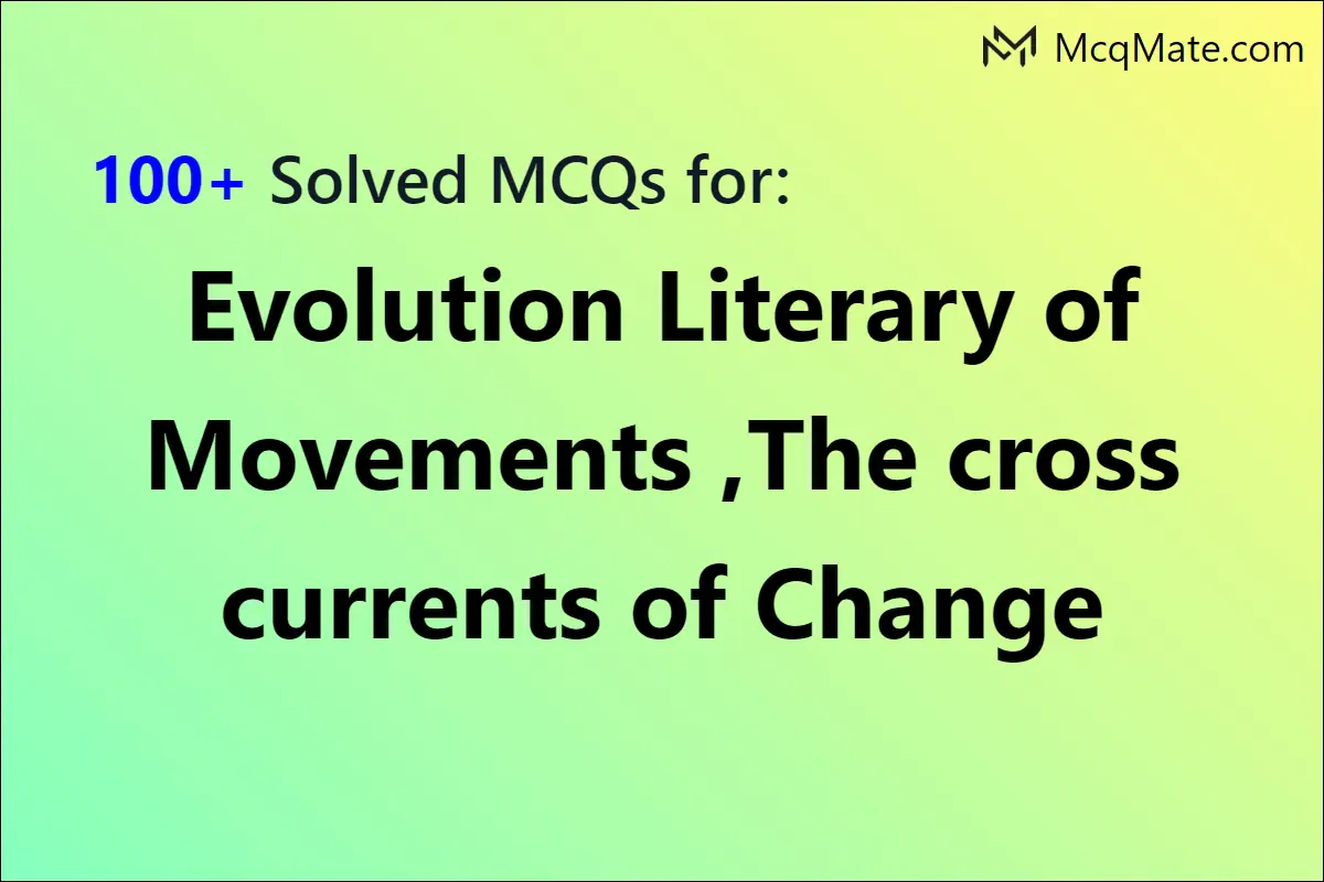 100+ Evolution Literary Of Movements ,The Cross Currents Of Change ...