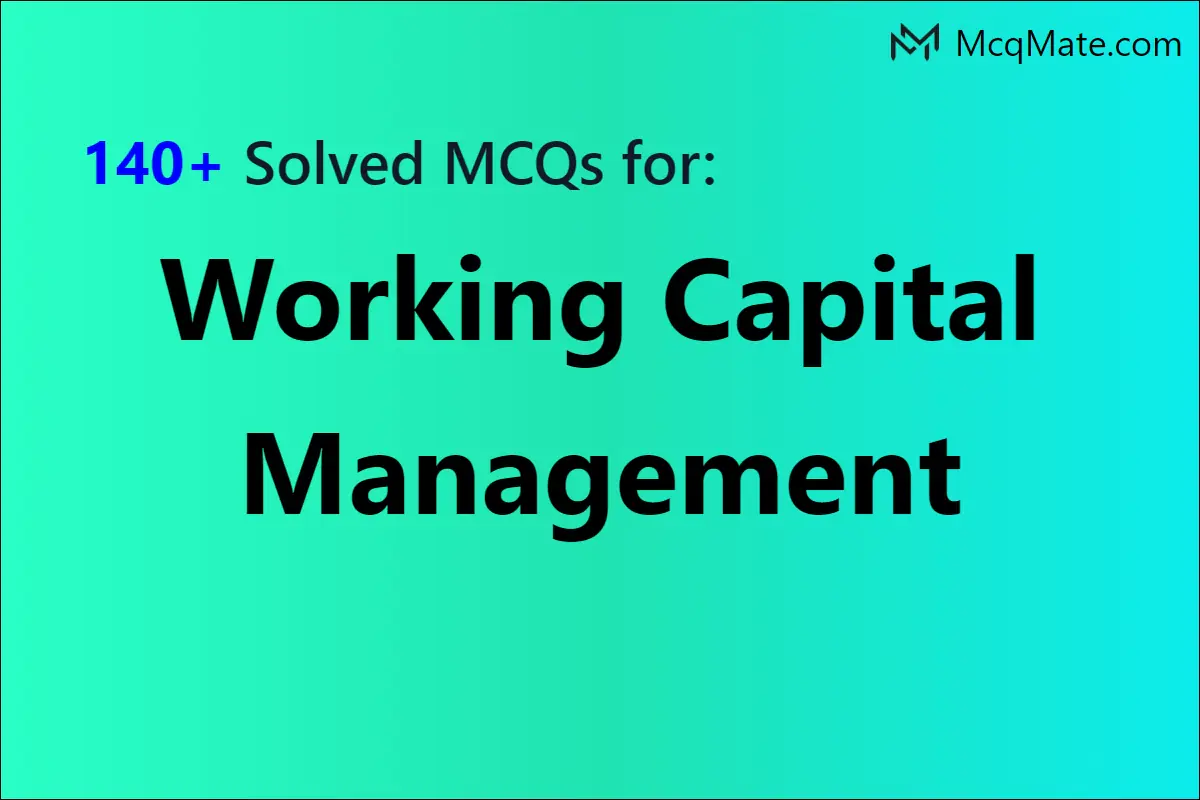 Working Capital Management Pdf For Mba Notes