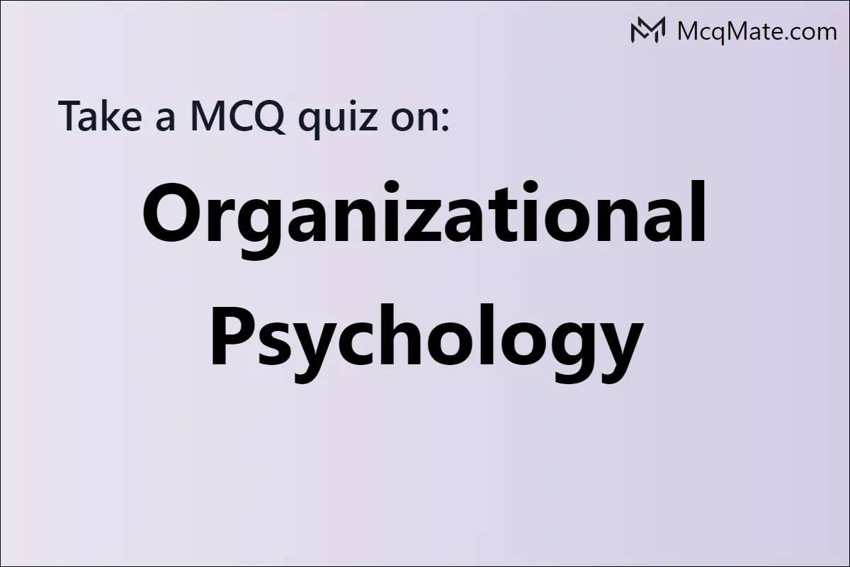 research questions organizational psychology