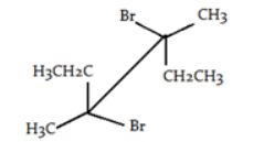 Which symmetry element makes the given compound achiral?