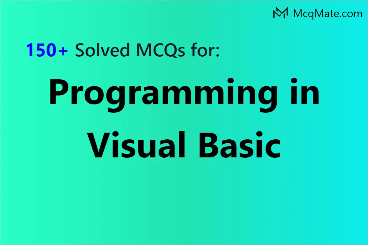 Programming In Visual Basic